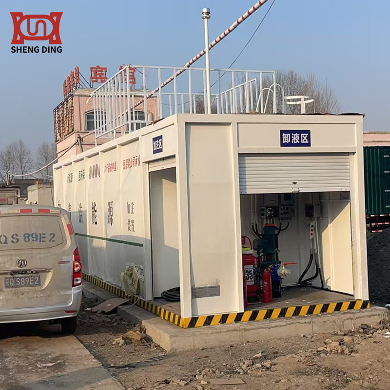 Skid-Mounted Gas Station In Operation Skid-Mounted Gas Station In Operation
