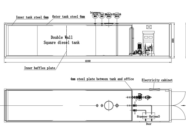 Drawing Of Skid Mounted Gas Station Drawing Of Skid Mounted Gas Station
