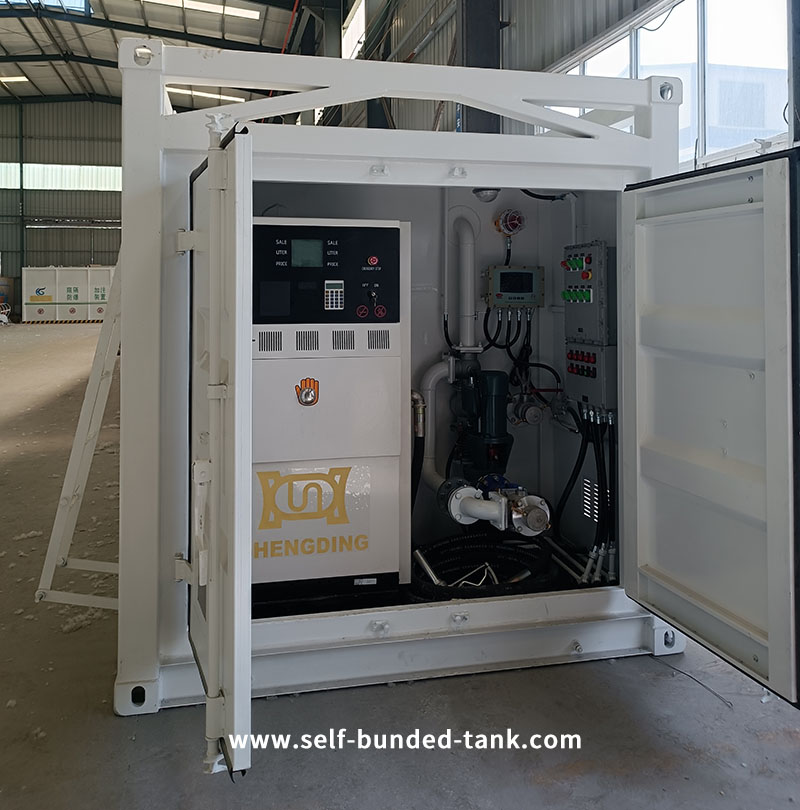 20ft Containerized Skid Mounted Station With Fuel Dispenser