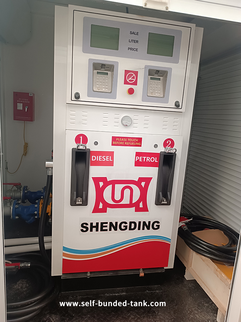 Skid Mounted Gas Station Double Gun Fuel Dispenser