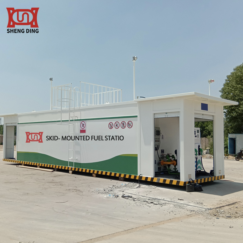 50-Ton Skid-Mounted Gas Station Operation Site 50-Ton Skid-Mounted Gas Station Operation Site