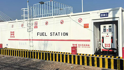 Several important things to note when entering the storage area of a skid-mounted gas station