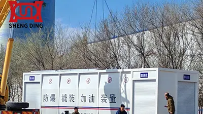 Basic operation procedures for replacing barrier explosion-proof devices at skid-mounted gas station