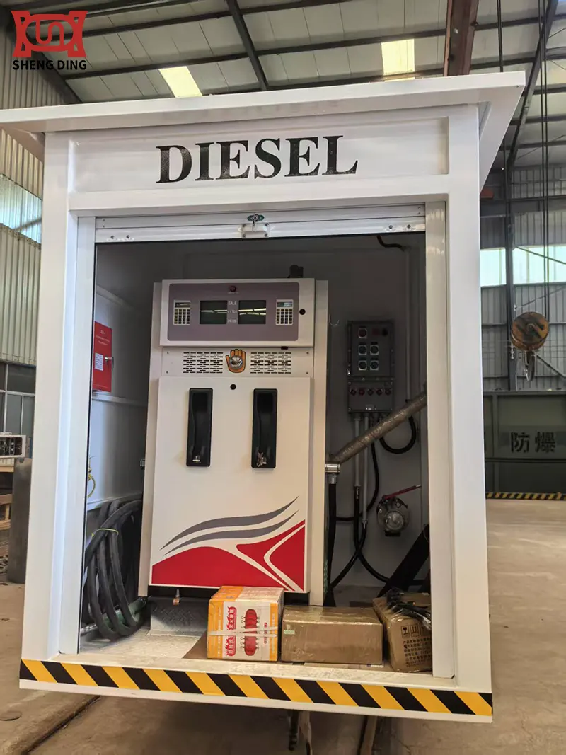 Skid-Mounted Fuel Station Refueling Area Skid-Mounted Fuel Station Refueling Area