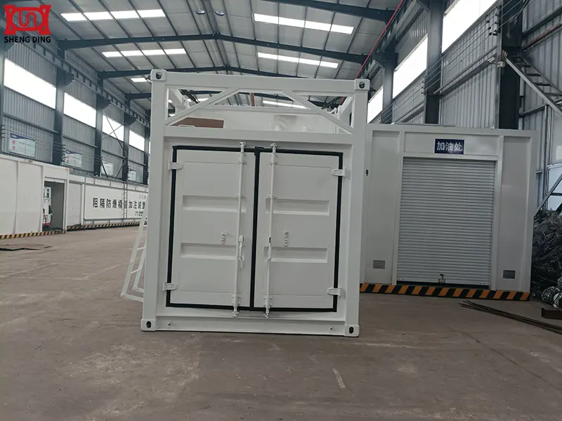 Skid-Mounted Gas Station Waiting For Delivery Skid-Mounted Gas Station Waiting For Delivery