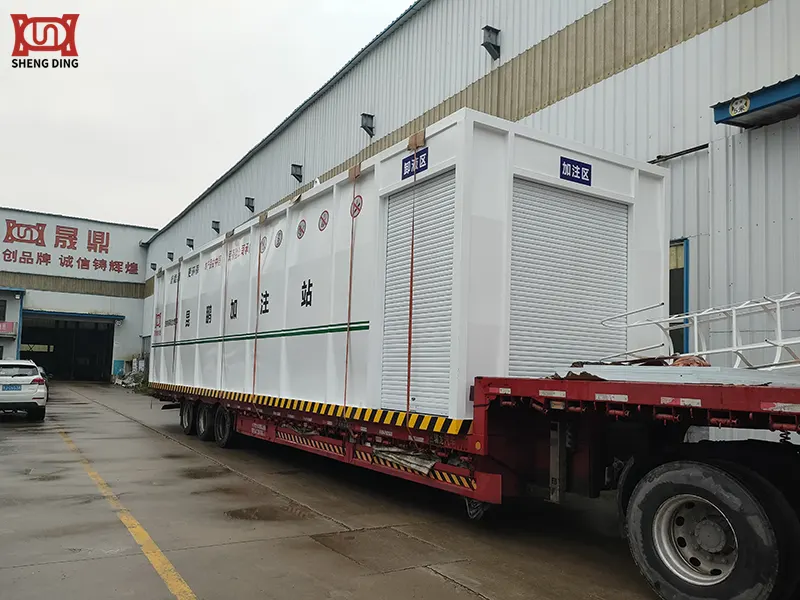 Skid-Mounted Gas Station Loading And Delivery