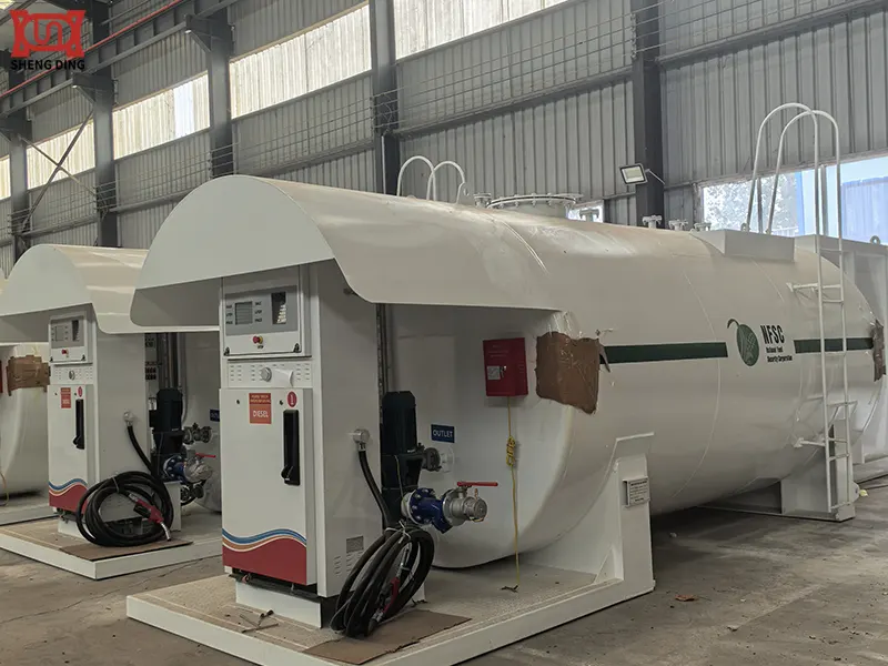 Mobile Gas Station Waiting to Be Loaded