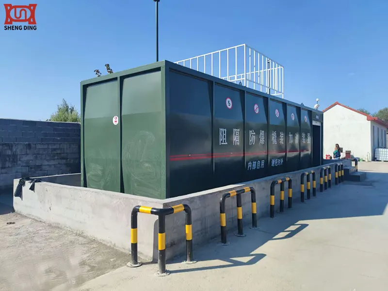 Skid-Mounted Fuel Station in Operation