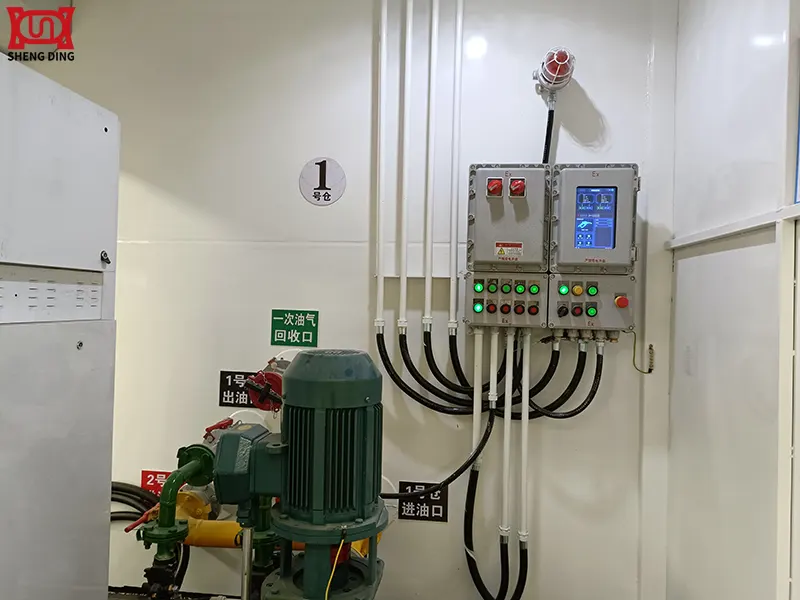 The Oil and Gas Transfer Pump Is in Operation