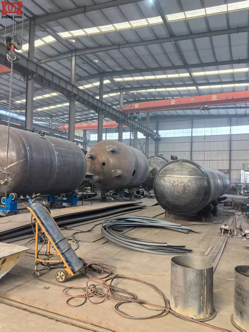 Double-Walled Explosion-Proof Oil Storage Tank Under Construction