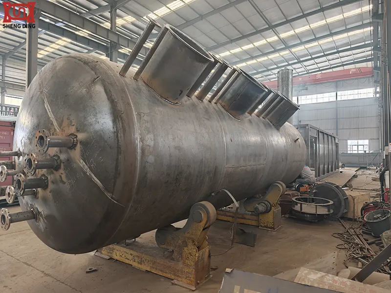 Skid-Mounted Fuel Station Tanks Under Construction