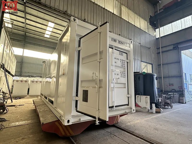 Skid-Mounted Fuel Station Fuel Line Installation in Progress