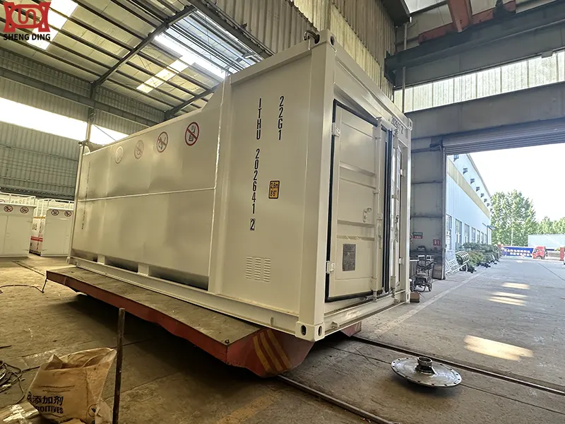 Skid-Mounted Fuel Station Under Construction