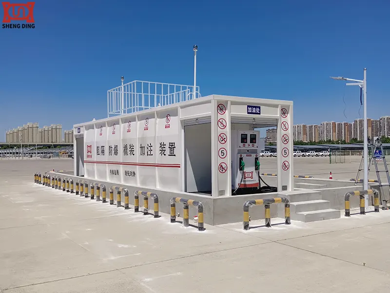 High-Temperature Inspection of Skid-Mounted Fuel Station