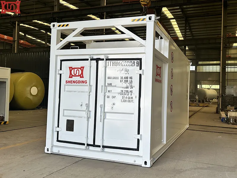 Skid-Mounted Fuel Station and Other Equipment Being Shipped Skid-Mounted Fuel Station and Other Equipment Being Shipped