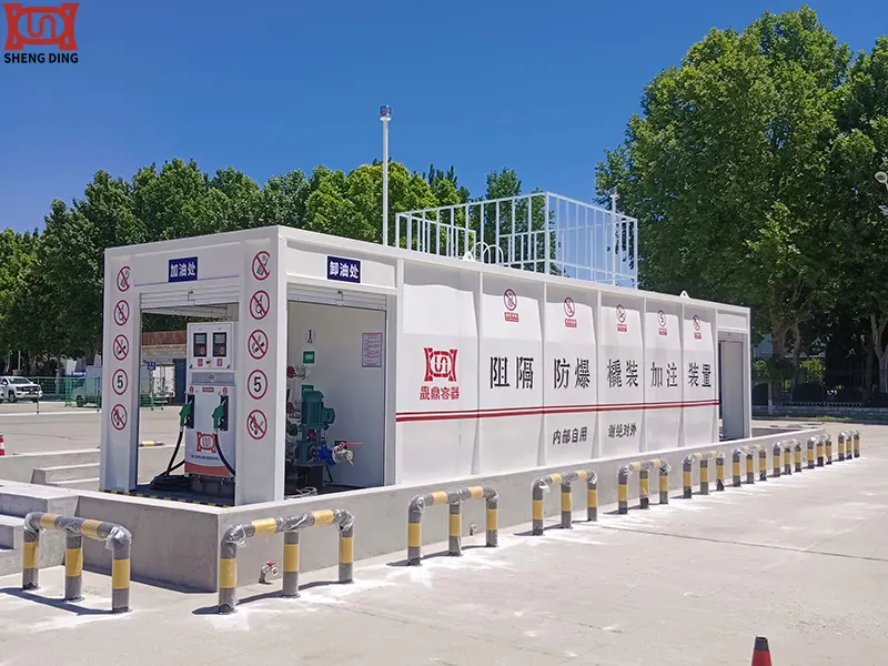 Skid-Mounted Fuel Station Operating in High-Temperature Environment Skid-Mounted Fuel Station Operating in High-Temperature Environment