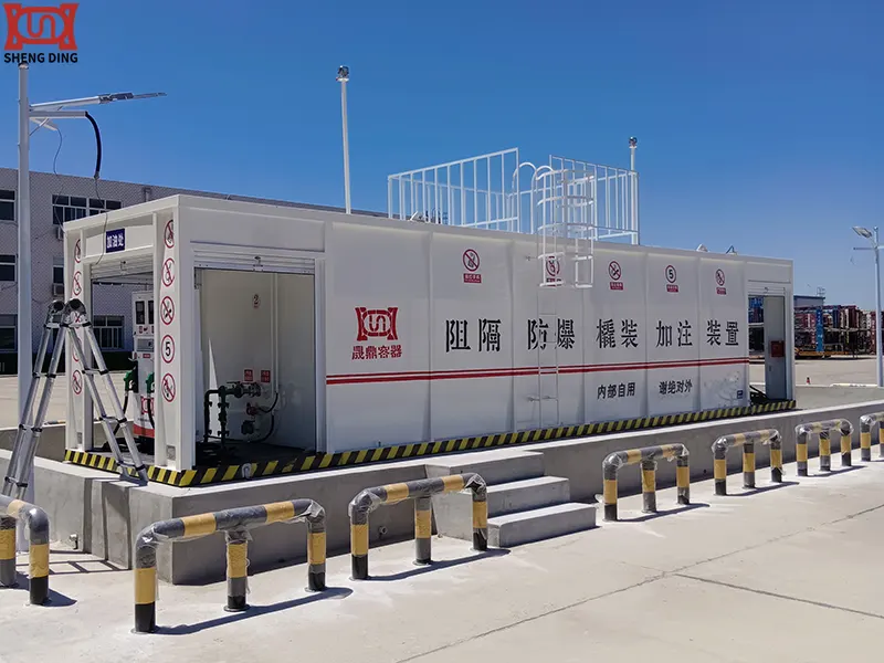 Reinforced Concrete Foundation for Mobile Container Fuel Station Reinforced Concrete Foundation for Mobile Container Fuel Station