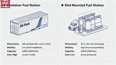 The 7 Key Differences Between Container & Skid Mounted Fuel Stations