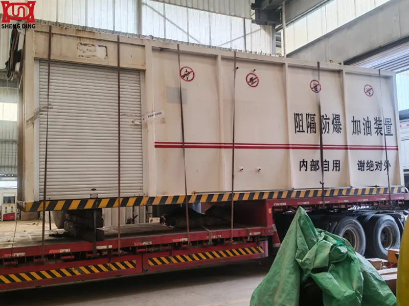 Skid-Mounted Gas Station Loading and Shipping Skid-Mounted Gas Station Loading and Shipping