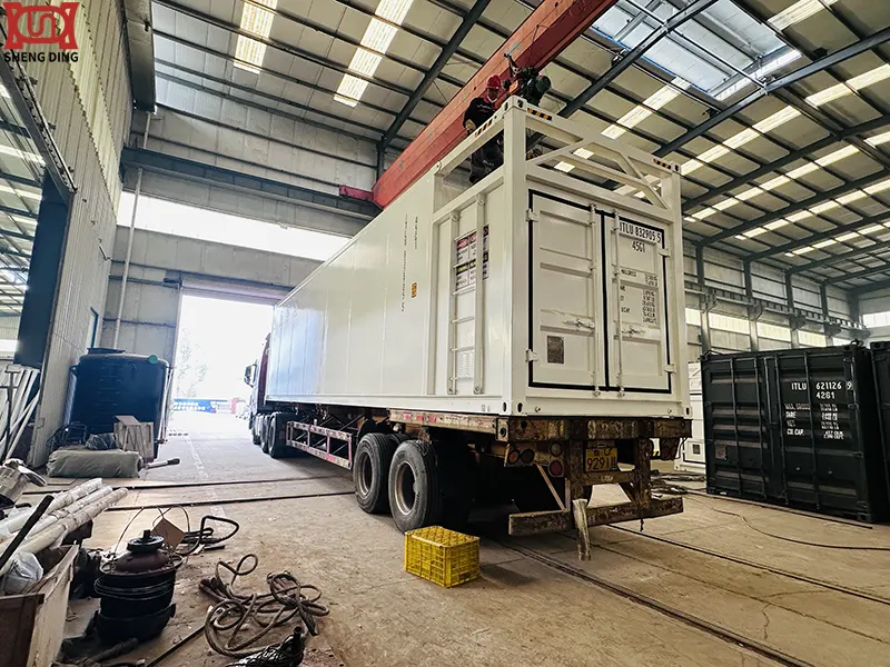Mobile fuel station installation and commissioning at destination site