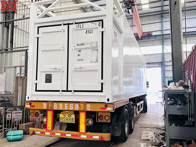 Skid-mounted fuel station ready for shipment to Africa Skid-mounted fuel station ready for shipment to Africa