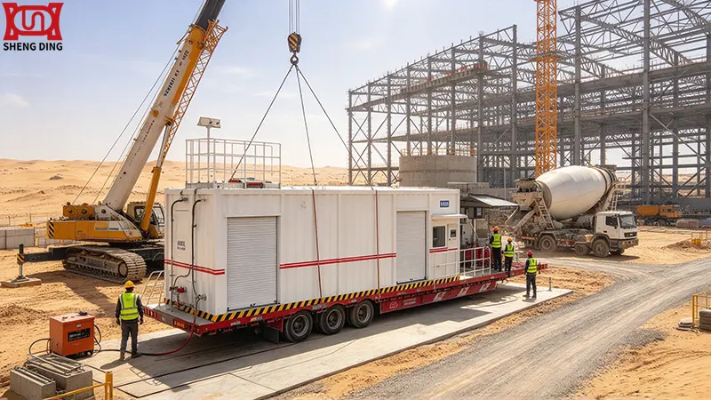 Mobile fuel station serving Middle East GCC giga-project construction site Mobile fuel station serving Middle East GCC giga-project construction site